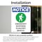 Signmission Emergency Response Sign With Symbol, 3.5 in W x Rectangle, Vinyl Decal OS-2PACK-NS-D-35-V-11895 - alternate 2